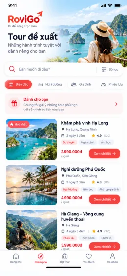 App du lịch - Booking Tour